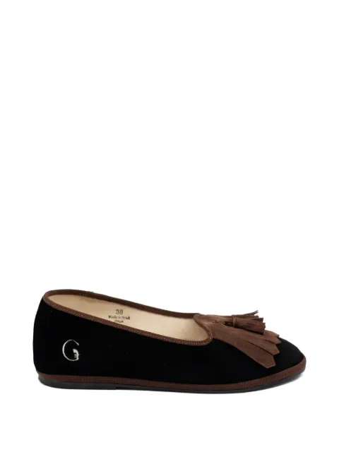 Gondolina Falzarego fringe tassel loafers Black GPL06