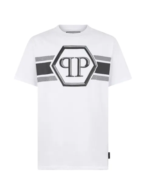 Philipp Plein logo T-shirt White SAFCMTK8884PJY002N
