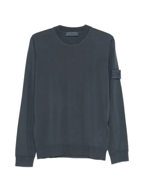 Stone Island 5100074 light pure RWS wool S.I. Ghost sweatshirt Blue L1S155100074S00FC