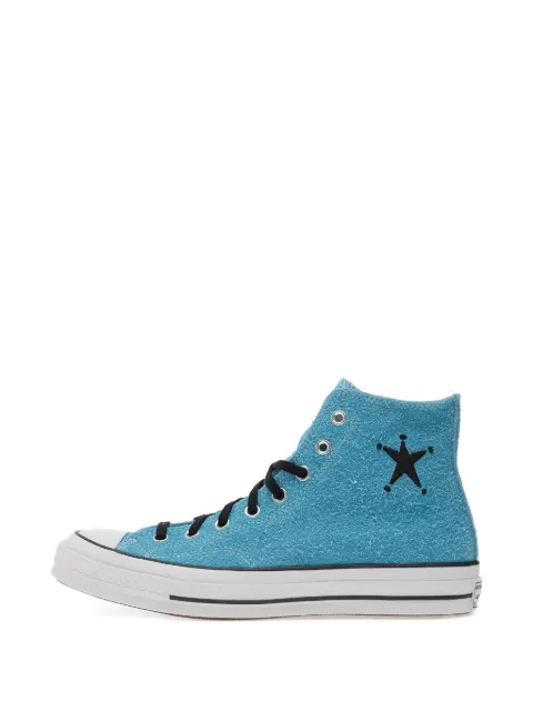 Converse x Stussy Chuck 70 star-detail high-top sneakers Blue A07663C