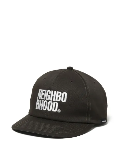 Neighborhood embroidered cotton cap Brown 252YGNHHT05
