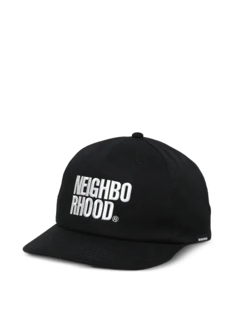 Neighborhood logo embroidered cap Black 252YGNHHT05