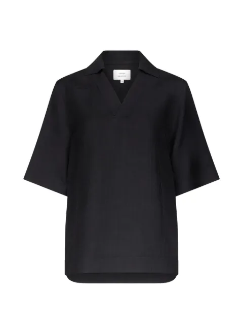 LouLou de Saison V-neck oversized top Black ERNO