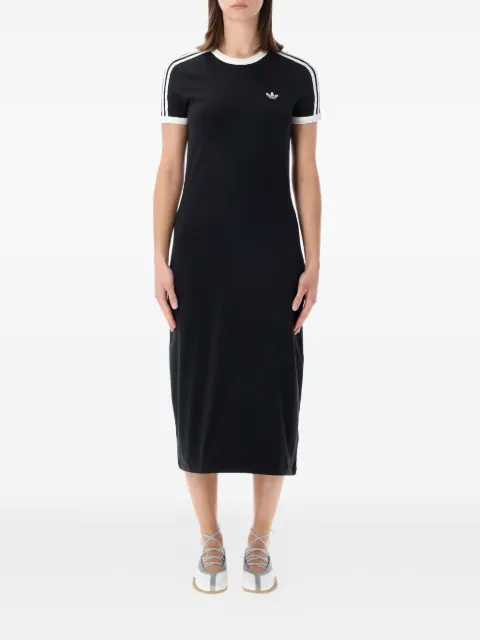 adidas 3-Stripes midi T-shirt dress Black KD7978