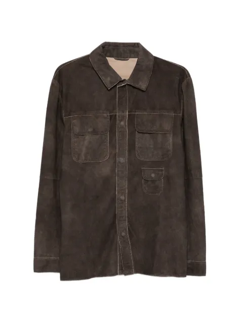 Giorgio Brato chest-pocket shirt Brown GU26S24099CMAK