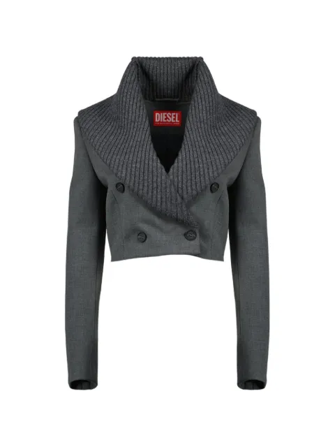 Diesel G-Olden button shawl collar jacket Grey A200030BMCM