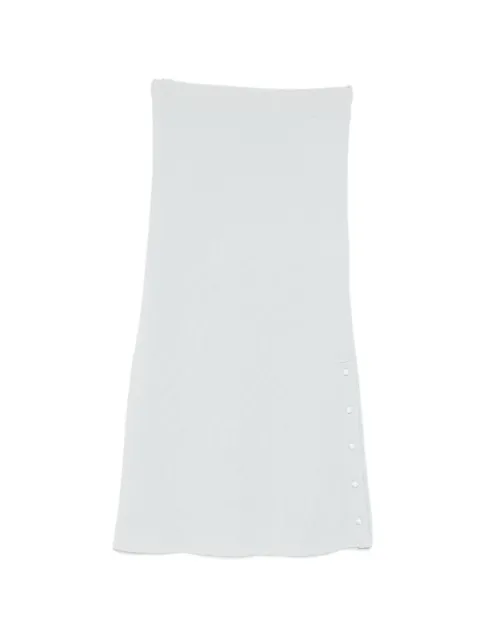 Jil Sander button-detail midi skirt Blue J02MA0366J14830