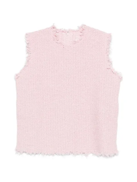 Jil Sander frayed sleeveless top Pink J02FB0133J15475