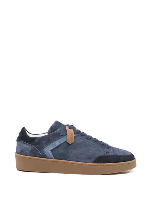 Canali suede panelled sneakers Blue 491214RB01269
