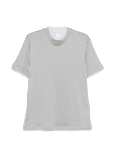 Eleventy piped T-shirt Grey M75TSHM04TES0M237