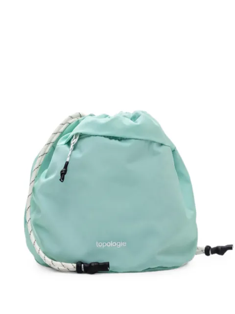 Topologie reversible drawstring bucket clutch bag Green TPWBARB2MIN42