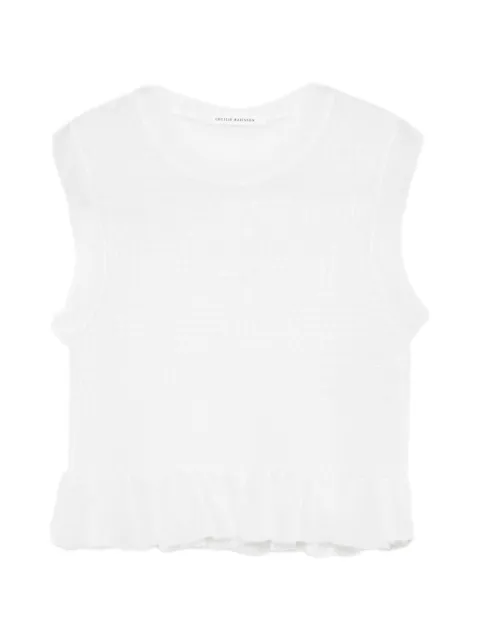 Cecilie Bahnsen Cbcelia vest White 425KNI53002