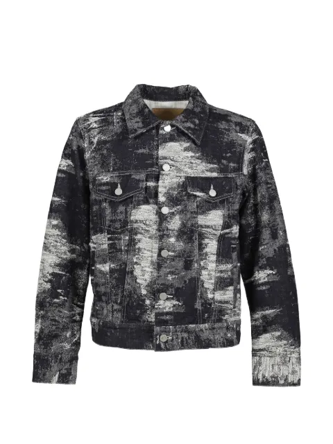 Taakk bleached buttoned jacket Black TA26SSBL032ONEWASH
