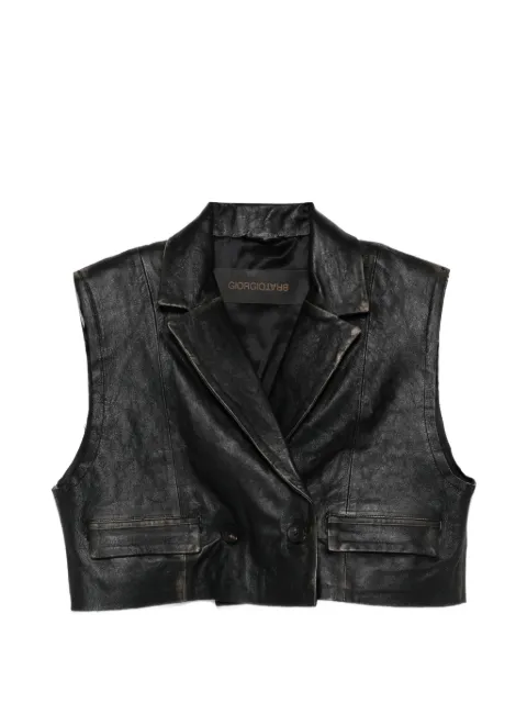 Giorgio Brato lapel pocket gilet Black GD26S27002VASP