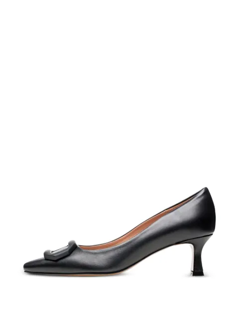 Poche Paris buckle pointed pumps Black FWANABELLE800250