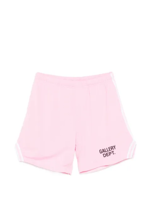 GALLERY DEPT. logo-print striped shorts Pink VCS5245