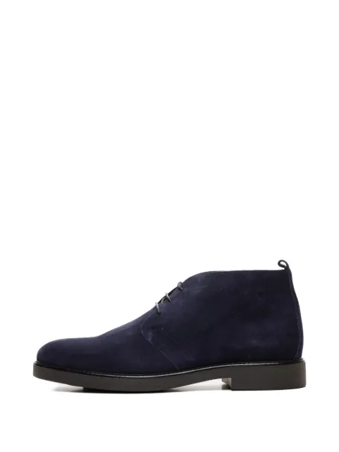 Poche Paris lace-up suede loafers Blue FMPAUL600131