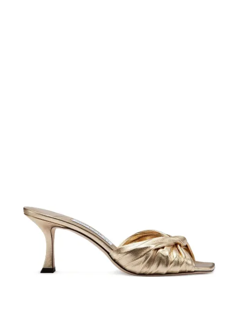 Jimmy Choo Skye twist mules Gold J000181070OO0022