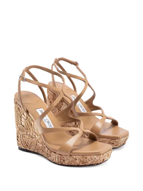 Jimmy Choo Ayla wedge sandals Brown J000181220027618