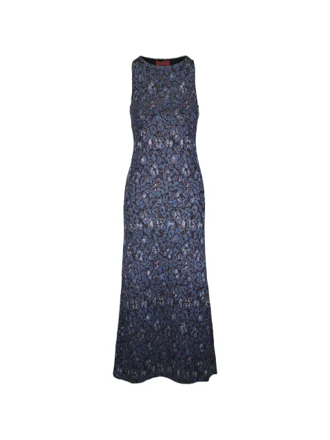 Missoni floral sleeveless maxi dress Blue DS26SG25BK01HD
