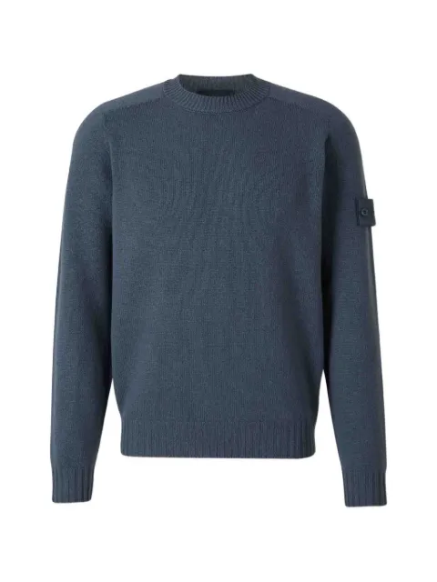 Stone Island 5100038 cashmere S.I. ghost sweater Blue L1S155100038S01FF