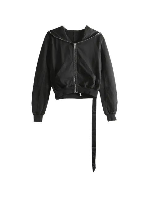 Rick Owens DRKSHDW zip-up hoodie Black DS01F4246RIG