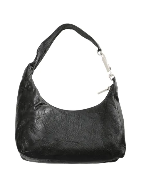 Rick Owens small Gemini zip shoulder bag Black RA01F0821LBE