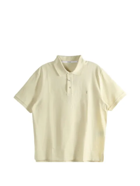 Saint Laurent short-sleeve polo shirt Yellow 844845Y37HC