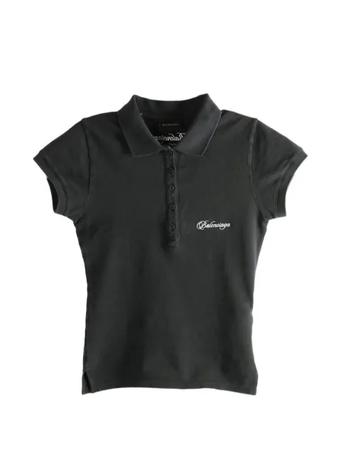 Balenciaga buttoned polo top Black 850360TTVM9