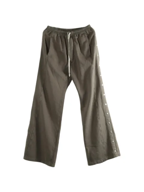 Rick Owens DRKSHDW Pusher snap-button track pants Brown DU01F4393F