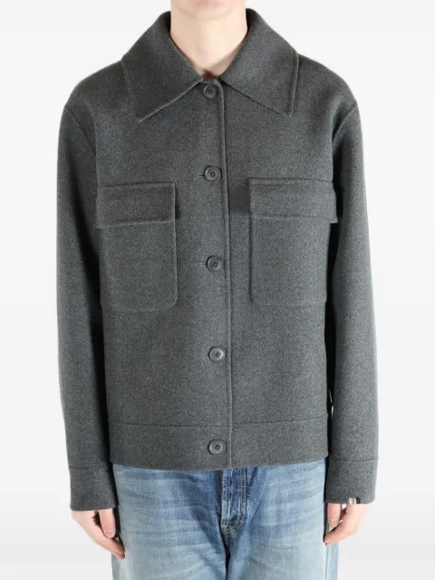 extreme cashmere long-sleeve pocket overshirt Grey 46409802TU03
