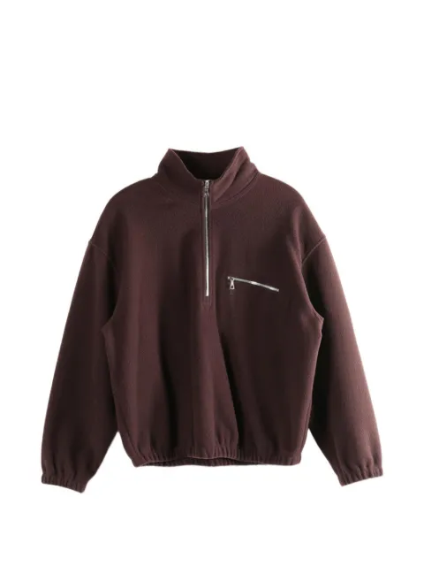 Rier half-zip fleece sweatshirt Brown NFL1