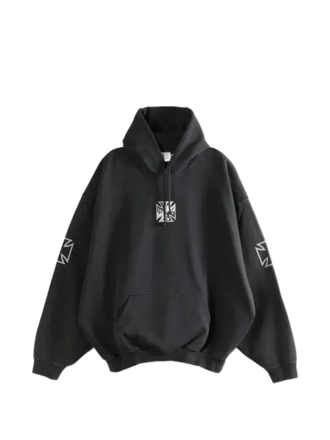 VETEMENTS printed hoodie Black ME76HD161BBLACK