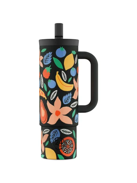 24bottles Tropical Noir straw cup (800ml) Black 242273