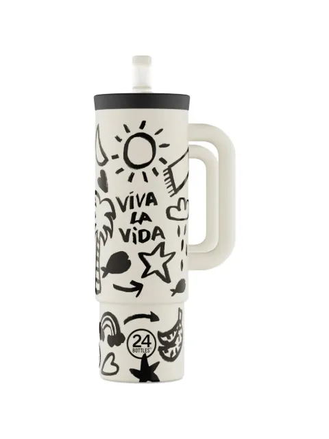 24bottles Viva La Vida straw cup (800ml) Neutrals 242281