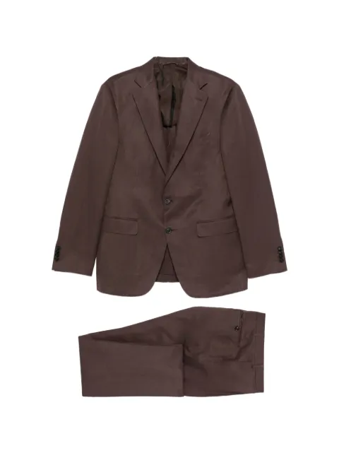 Canali single-breasted suit Brown E2528051AX03156