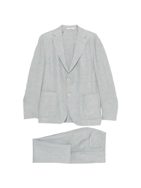 Eleventy notched-lapel single-breasted suit Blue M75ABUC10TES0K024