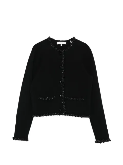 FRAME beaded-trim jacket Black WP26KSW052
