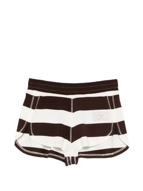 Alysi striped shorts Brown 116116P6050