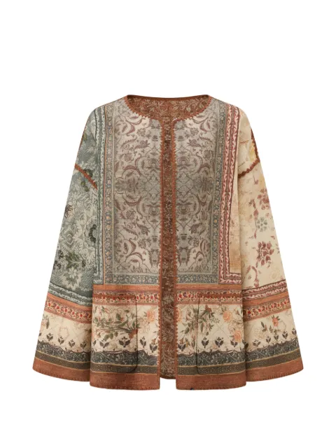 INTO THE EAST reversible floral jacket Neutrals E1DGAW126NCC21JK