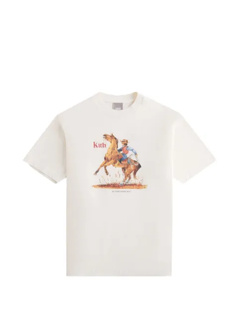 KITH rodeo print T-shirt Neutrals KHW030364104
