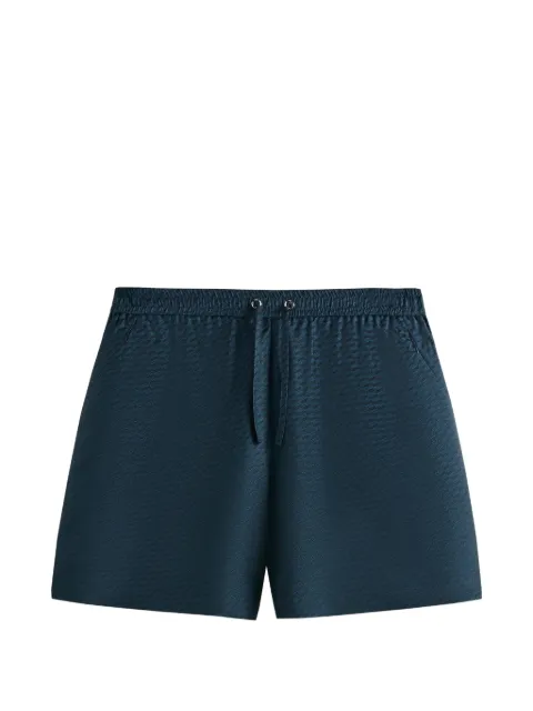 KITH Cedar monogram silk running shorts Blue KHM060467413