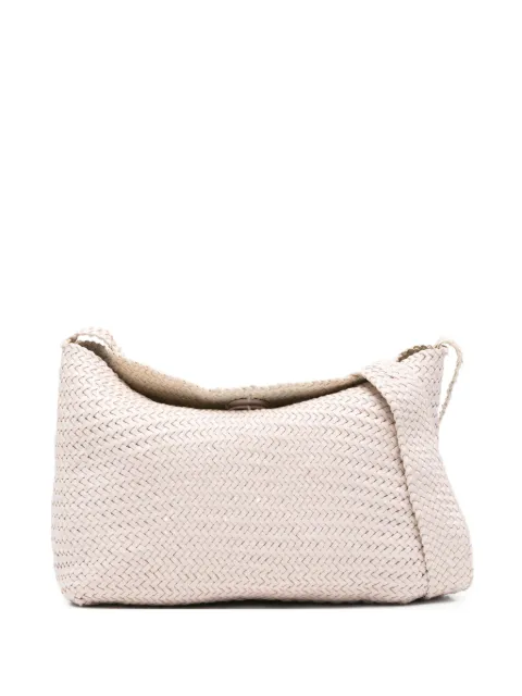 DRAGON DIFFUSION Santa Marta woven shoulder bag Neutrals 8703