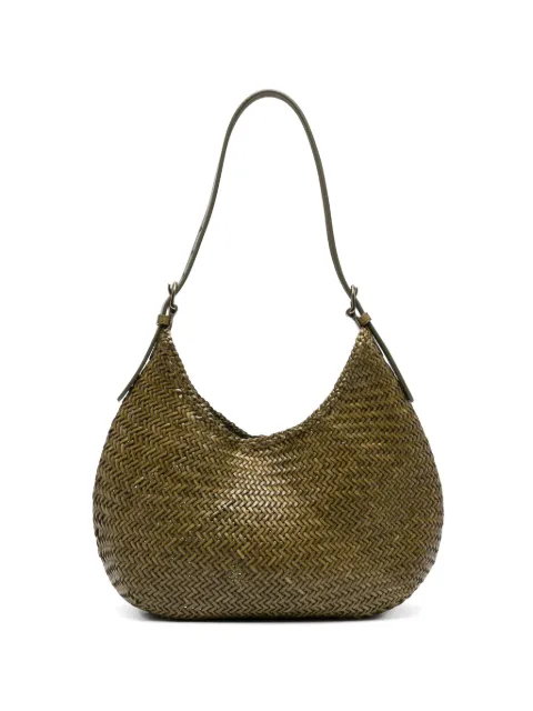 DRAGON DIFFUSION Luna Mezza woven shoulder bag Green 8021
