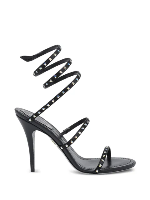 René Caovilla Cleo star-details sandals Black C12699100R0019999