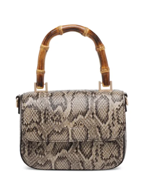 LIU JO python-pattern tote bag Neutrals AA6198E1115