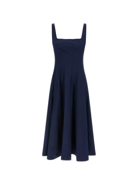 STAUD corset panel midi dress Blue R26R2305PO