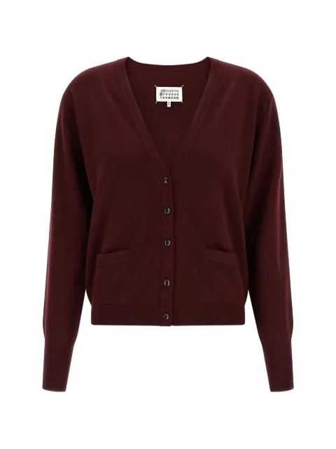 Maison Margiela V-neck cardigan Red S51HP0026M1322
