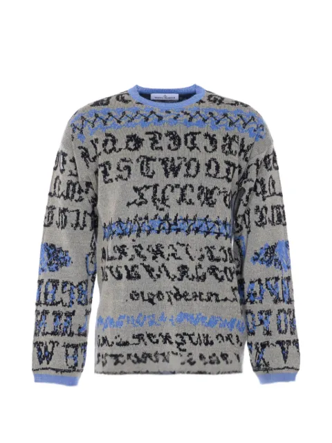 Vivienne Westwood Lily crew-neck sweater Grey 38030064C007WO102