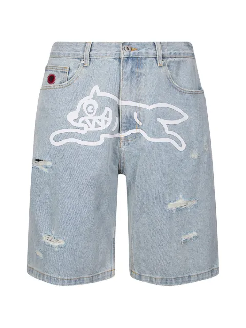 ICECREAM Running Dog denim shorts Blue ICD003SS26A